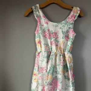 BCBG Lola floral lace dress